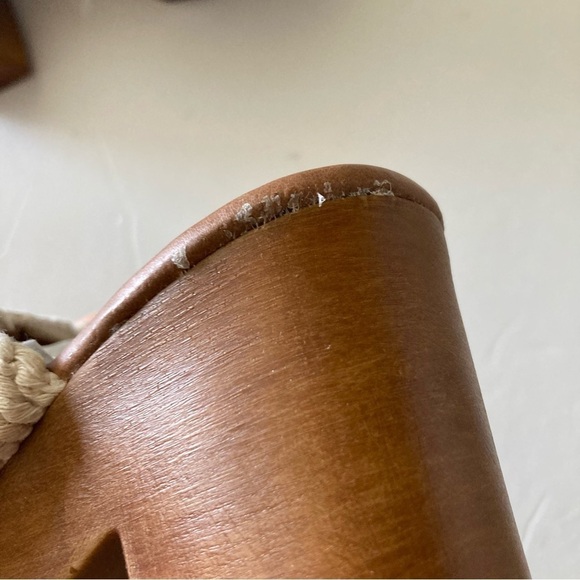 NWOT Seychelles Anthropologie Smoke Show Ivory Rope Woven Heels - Picture 5 of 8